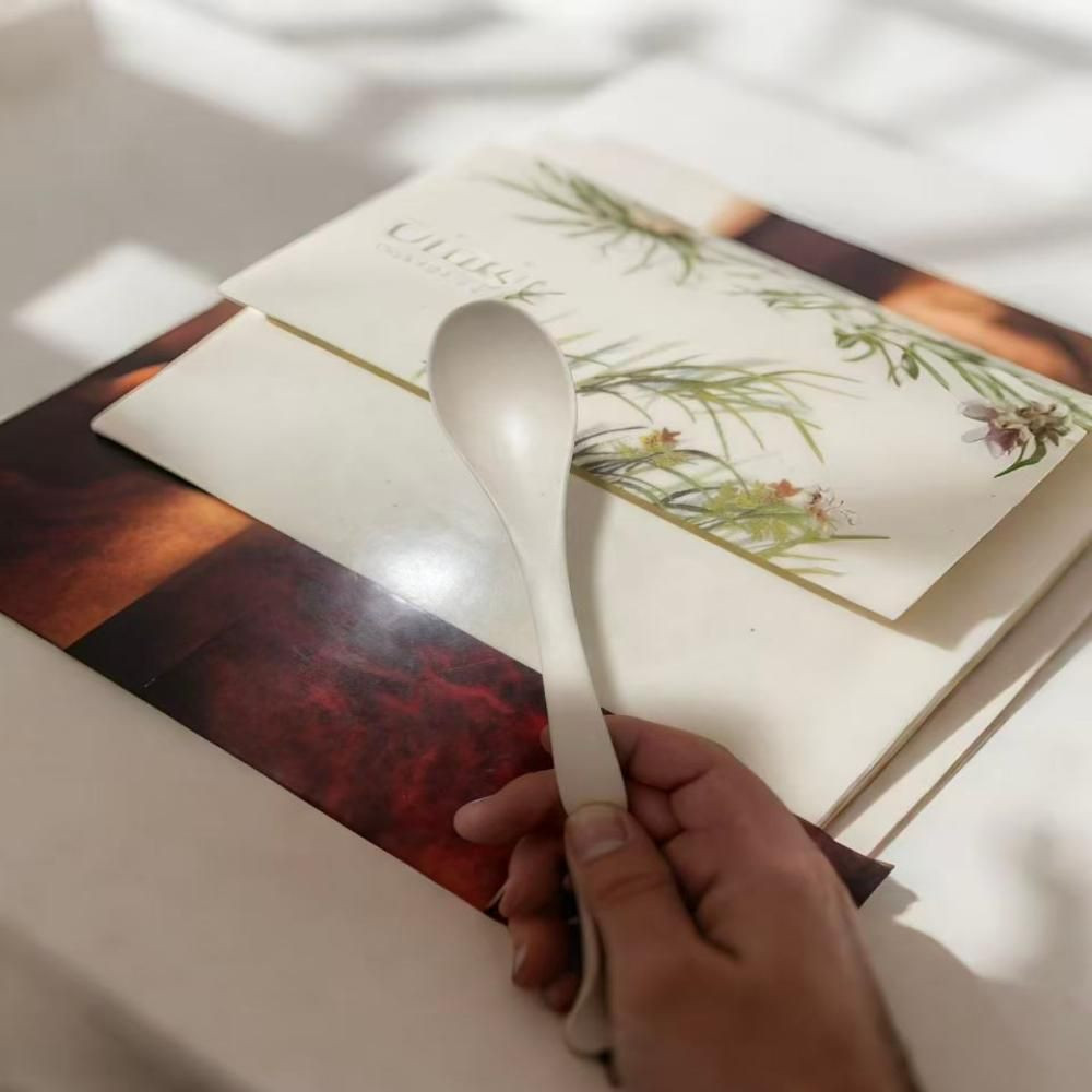 Eco-friendly Bamboo Powder Spoon