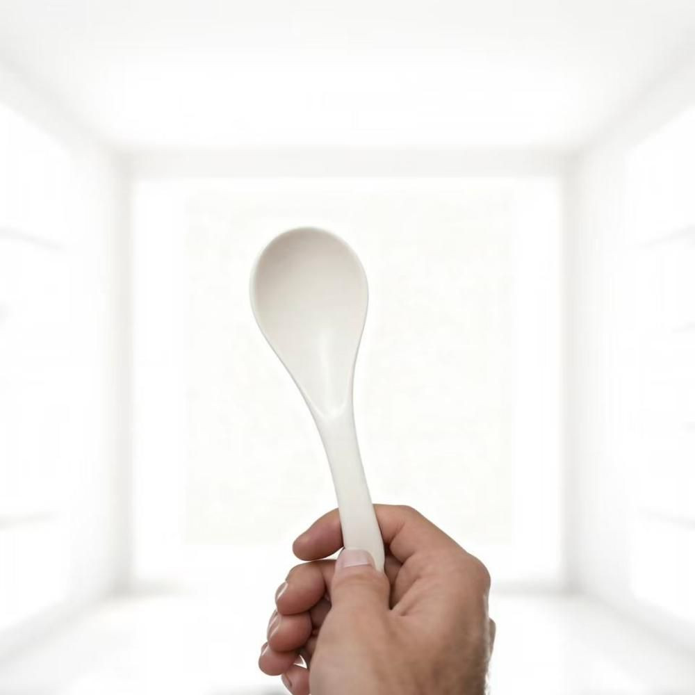 Eco-friendly Bamboo Powder Spoon