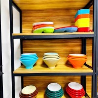 Bamboo powder type environmentally friendly tableware